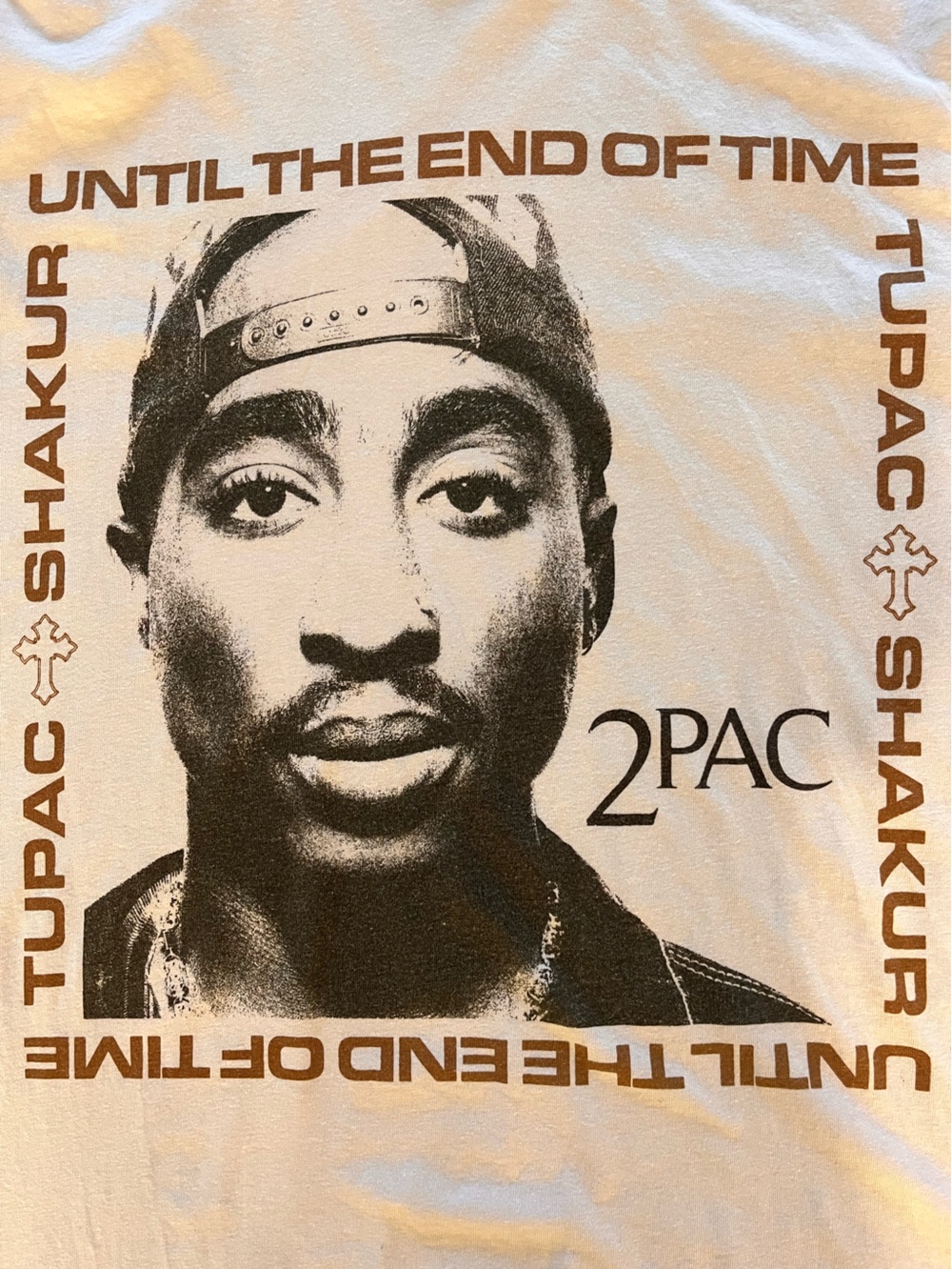 2PAC Graphic Tee — Black & White Portrait